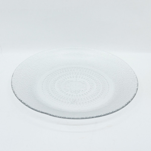 Plato Playo De Vidrio Transparente Rigolleau Aquamarine X12