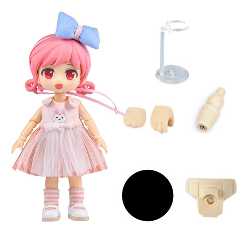 Muñeca Articulada Ymy Ob11 1/12 Bjd Yuduo Con Ropa Y Zapatos