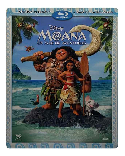 Moana Un Mar De Aventuras Bluray + Dvd