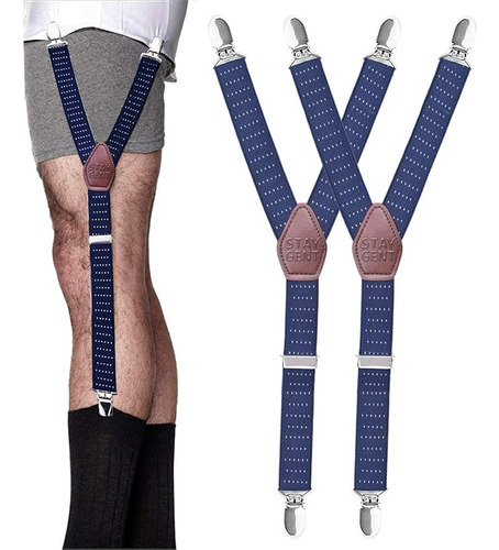 Practicos Tirantes Camisa Abrazaderas Ajustables Para Traje