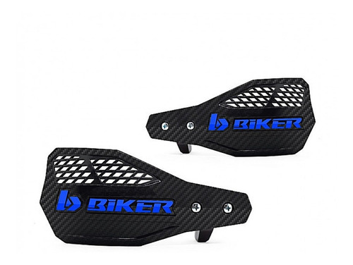 Protetor De Mão Biker Air Haste Nylon Preto Azul Crf 230 250