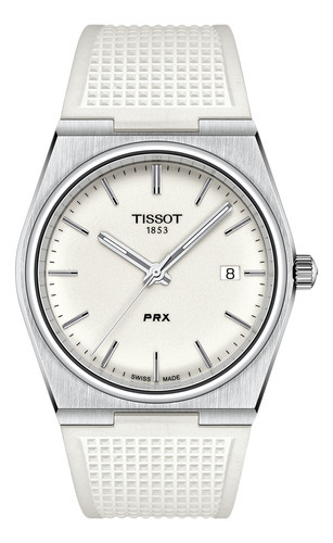 Reloj Hombre Tissot T137.410.17.011.00 Prx Color de la correa Blanco Color del bisel Plateado Color del fondo Blanco