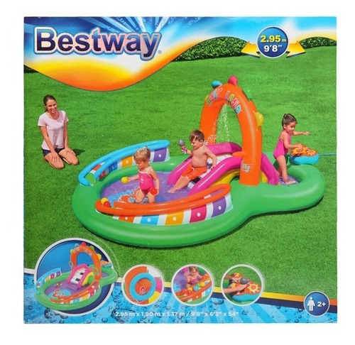 Imagen 9 de 10 de Alberca Inflable Parque Acuatico Music Land Bestway Niños