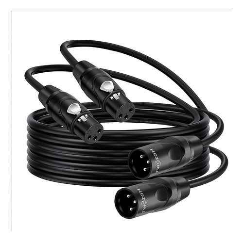 Twozoh Xlr - Cable De Microfono Macho A Hembra De 10 Pies, P