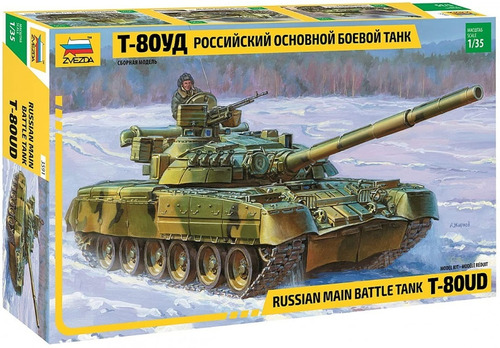 T-80ud Russian Main Battle Tank By Zvezda # 3591  1/35