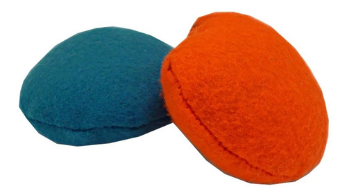 Brinquedo P/ Gato 2 Bolinhas Bolas Com Catnip Feltro