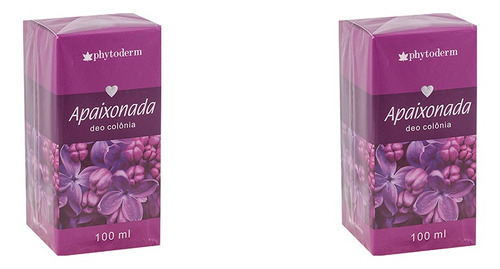 Kit Com 2 Perfume Phytoderm Apaixonada Deo Colônia 100ml