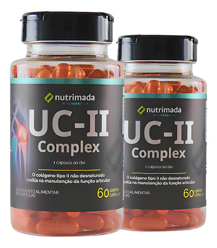 Uc-ii Colágeno Tipo 2 + Cúrcuma E Magnésio 60 Caps P/ 60 Dia