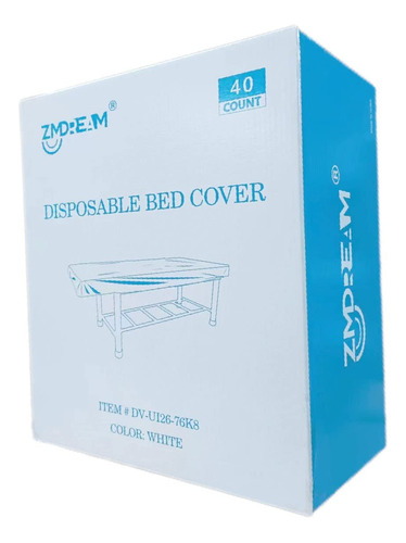 Zmdream Caja De 40 Sabanas Desechables Ajustables Para Mesa