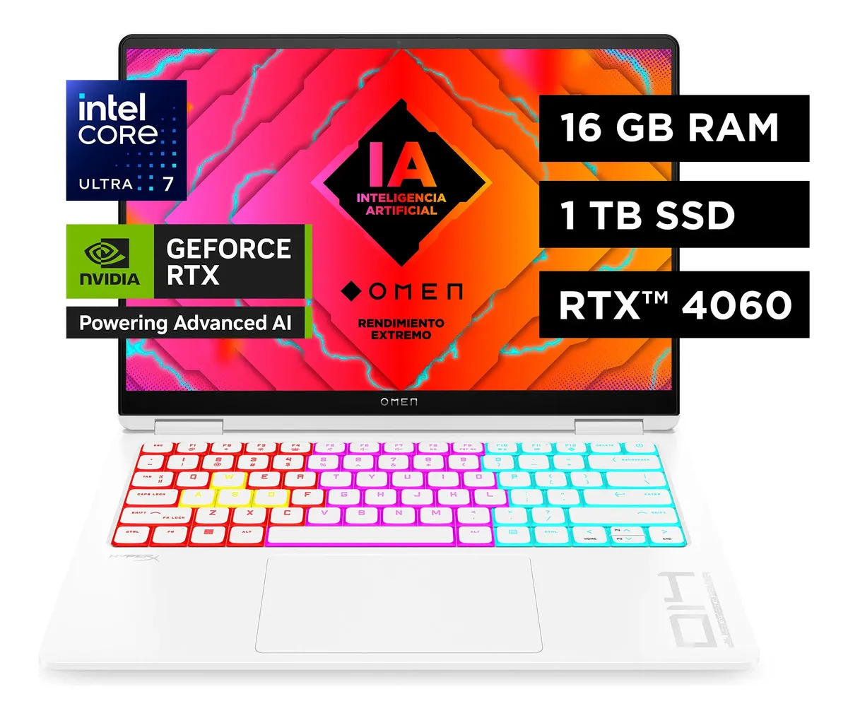 Notebook HP Gamer Omen Transcend 14-fb0000la Intel Core Ultra 7 16gb Ram 1tb Ssd RTX4060 8gb Windows 11 Home
