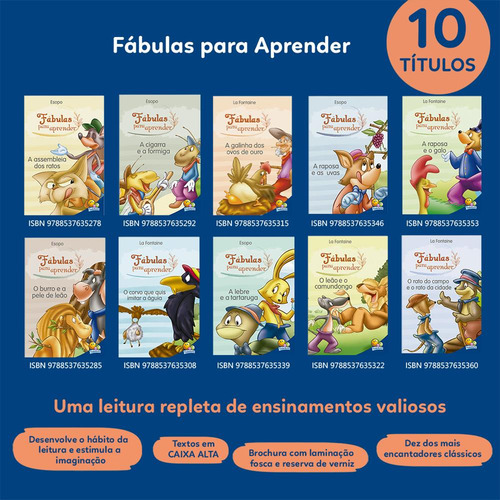 Fábulas para Aprender: Raposa e as Uvas, A, de Belli, Roberto. Editorial Todolivro Distribuidora Ltda. em português, 2016