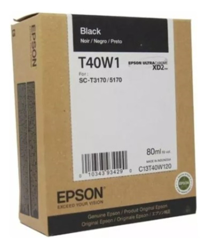 Epson T40 W1 Negro - Original 80ml