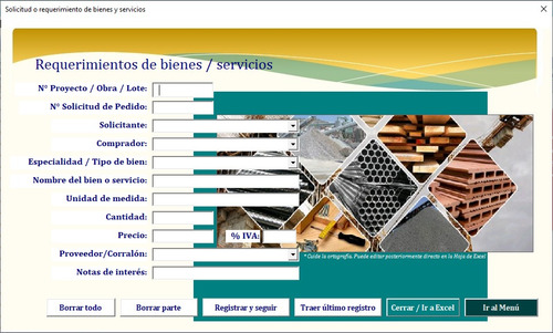 Sistema De Información Gestión De Compras Invictus - Excel -