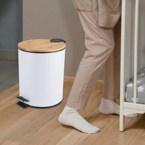 Nova Cubo De Basura De Madera Con Tapa Extraíble, Cubo De 5l