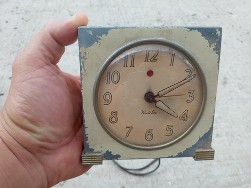 Antiguo Reloj Electrico Westclox Made In U.s.a. Funcionando