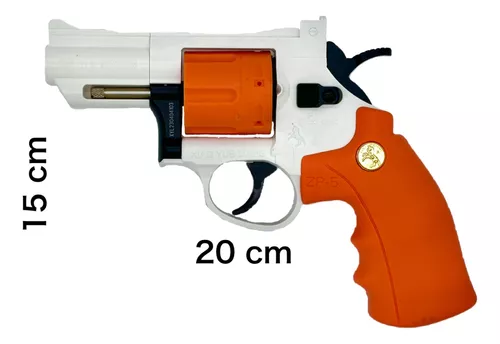 Pistola Zp-5 Revólver Colt Balas De Goma Juguete Accesorios