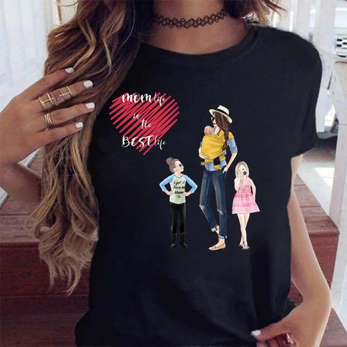 Camiseta De Malla De Manga Corta Para Mujer Con Estampado «s