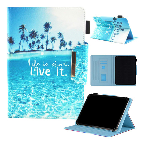 Dluggs - Funda Universal Para Tablet Android De 10 Y 10.1 Pu