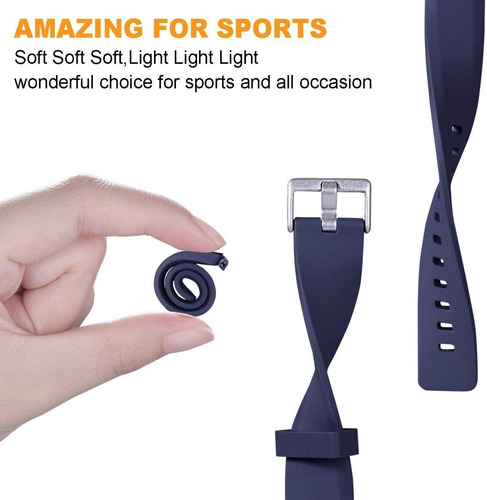 Imagen 2 de 9 de 3 Mallas De Reloj Fitbit Inspire / Inspire 2 T. Large