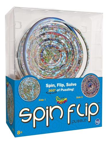 Puzzle Spin Flip Charles Fazzino, 14 Anillos 3d Para Niños Y