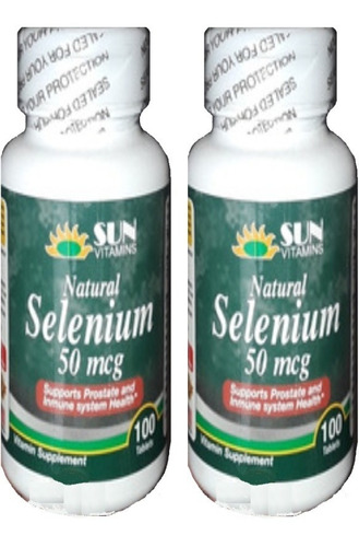 Selenio 50mg Americano Puro Promo 2 Frascos