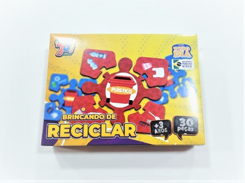 Quebra Cabeça Brincando De Reciclar 30 Pç Paper Toy Educativ