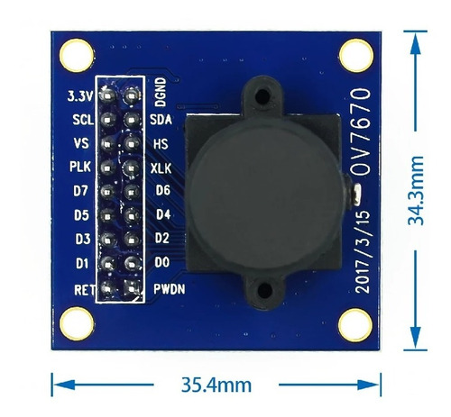 Modulo Camera Vga Ov7670 Arduino Nodemcu Raspberry Com
