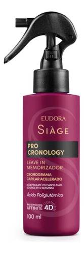 Eudora Leave In Memorizador Siàge Pro Cronology 100ml Cabelo