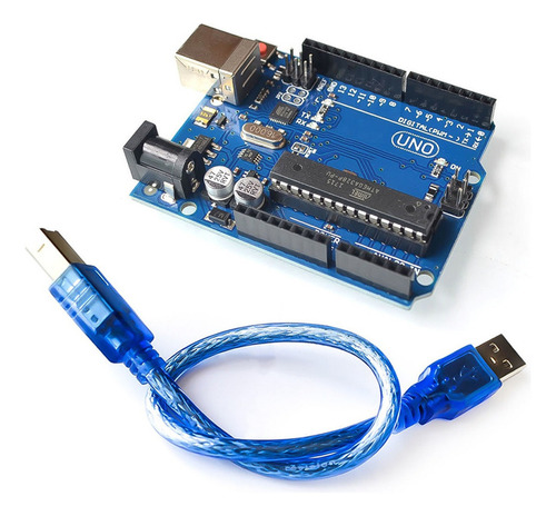 Uno R3 Atmega328 Atmega16u2 Compatível Com Arduino + Usb