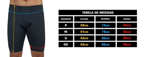 Imagem 5 de 5 de Bermuda Térmica Segunda Pele Masculino Anti Assadura Corrida