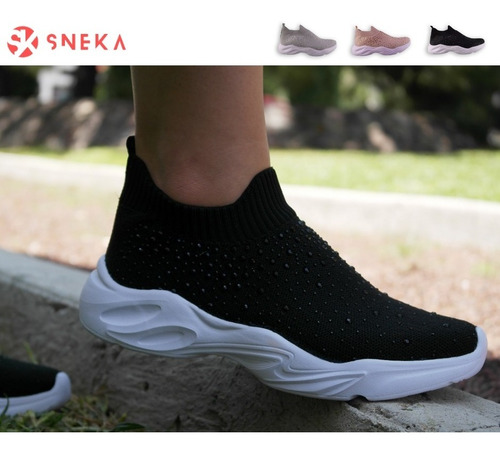 Tenis Sneka Mujer Moda Y Confort Para Dama Lunar