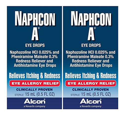 Naphcon A Gotas Para Los Ojos, 0.5 Fl Oz, 2 Unidades