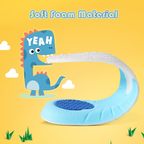 Imagen 7 de 9 de Plantillas Ortopedicas De Memory Foam Para Niños Talla 20-35