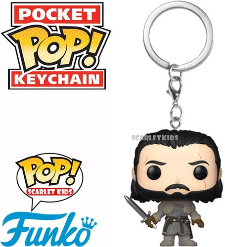 Llavero Pop Game Of Thrones Jon Snow Keychain Funko Scarlet Kids
