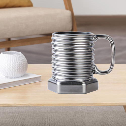 Okk Taza Del Desayuno Del Agua De La Colección De De Plata