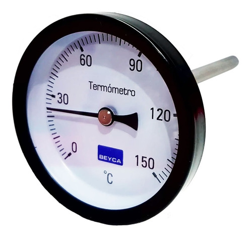 Reloj Termometro Acero Inoxidable Para Ollas Y Tambores 150º