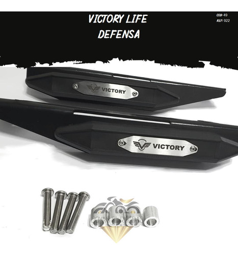 Slider Defensa,mataburro Partes Lujo Moto Victory Life