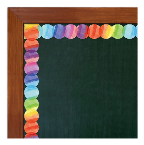 16 Círculos De Colores Con Bordes Magnéticos Troquelados .