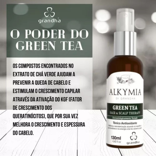 Grandha Alkymia Black Tea/green Tea/d.tox Shampoo Kit Com3
