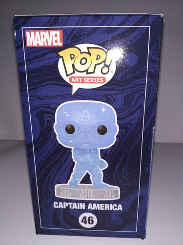 Funko Pop Art Series Infinity Saga Captain America 46 Blue (Usado)