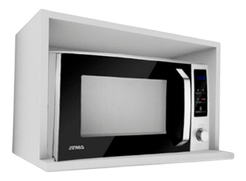 Alacena Porta Microondas Cocina 60 Cm Blanco Melamina