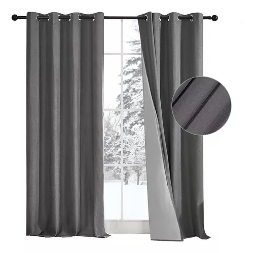 Cortinas Black Out 100% BLOQUEANTES GRIS