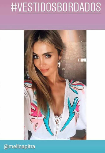 Maxisolero Bordado Vars Mujer Importado. Rebaja!