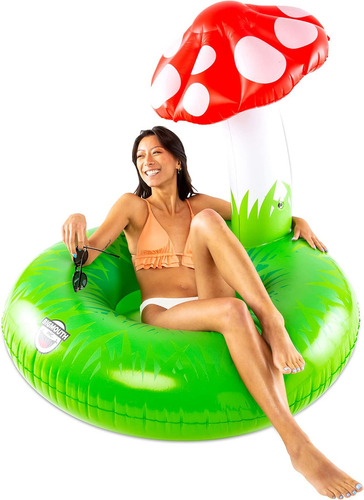 Flotador De Alberca En Forma De Hongo, Multicolor, Grande