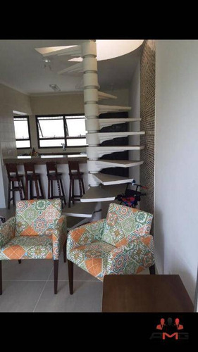 Imagem 8 de 12 de Cobertura Com 3 Dormitórios À Venda, 100 M² Por R$ 540.000,00 - Boracéia - Bertioga/sp - Co0260