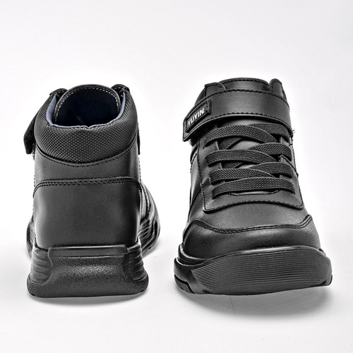 Yuyin Bota Para Niño Negro, Agujeta Elastica, Cód 128497-d