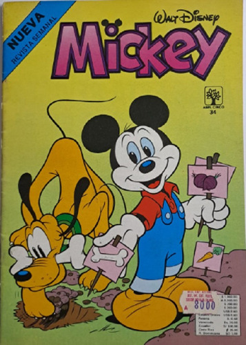 Mickey Revista Nª 34 Año 1990