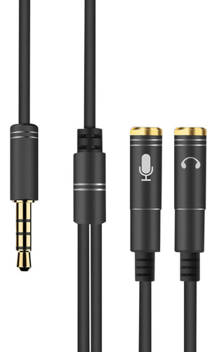Cable Adaptador Divisor De Audio Para Auriculares Con Micróf