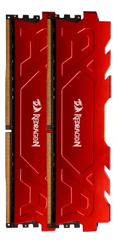 Memória Gamer Redragon Rage 8 Gb Ddr4 3200 Mhz Red Gm-701 | Frete