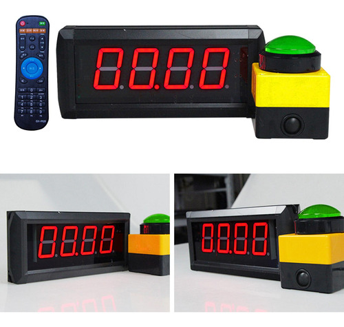 Temporizador Digital Publicidad Led Ligero Con Botón